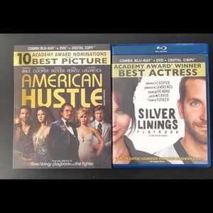 Silver Linings Playbook and American Hustle blu rays
